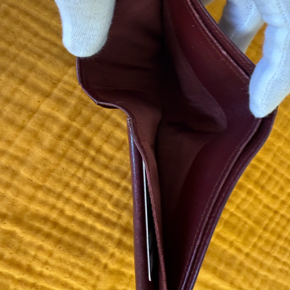 Cartier Burgundy Leather Bi-fold Wallet - Picture 14 of 14